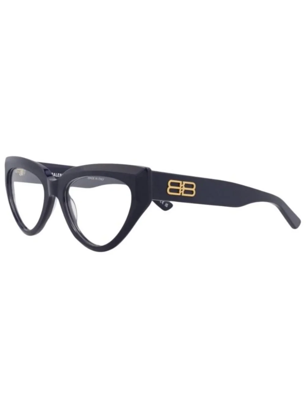 New Balenciaga Womens Cat Eye Blue Blue Transparent Fashion Designer Eyeglasses